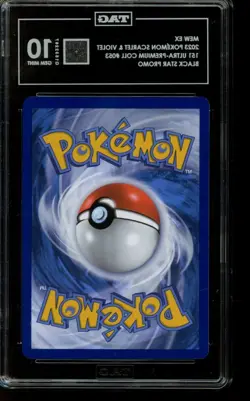 TAG 10 GEM MINT Pokemon Mew ex Scarlet & Violet Promo 053 Black Star - Image 2