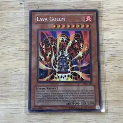 Yugioh Lava Golem PGD-107 Pharaonic Guardian Secret Rare LP - Image 1