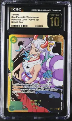 One Piece Yamato Romance Dawn - OP01-121 Secret Rare CGC 10 Pristine - Image 1