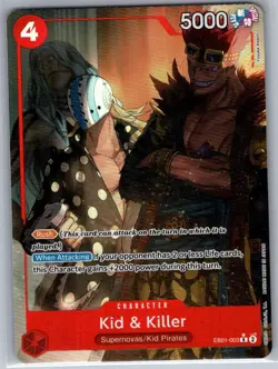 Kid & Killer (Alternate Art) EB01-003 English Memorial Collection - One Piece NM - Image 1