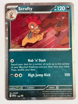 Scrafty SVP 188 (Cosmos Holo) -- Sv: Scarlet & Violet Promo Cards (NM) - Image 1