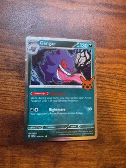 Pokemon TCG Gengar Cosmos Holo Card #57/91 Halloween Trick or Trade 2024 - Image 3