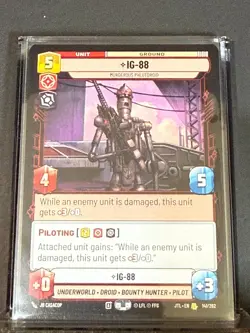 IG-88 Star Wars Unlimited SWU 141/262 JTL Rare Near Mint Card - Image 1