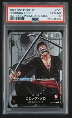 One Piece Premium Card Collection 25th Anniversary Edition 10-Card | PSA 10 & 9 - Image 1