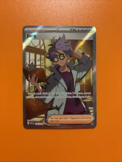 Pokemon TCG Jacq Full Art Trainer Scarlet & Violet Holo Ultra Rare Card 236/198 - Image 1