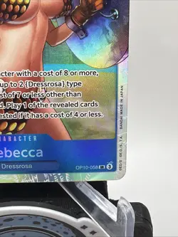 Rebecca OP10-058 SR ONE PIECE Tcg Card Game NM Blue - Image 5
