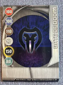 Bakugan New Vestroia Gate Of Doom 🥈 Silver Gate Card Darkus 3/48e - Image 3