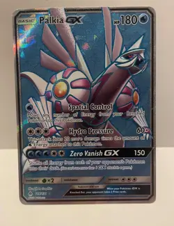 Palkia GX 119/131 Forbidden Light Ultra Rare Full Art Near Mint Pokemon TCG Card - Image 1