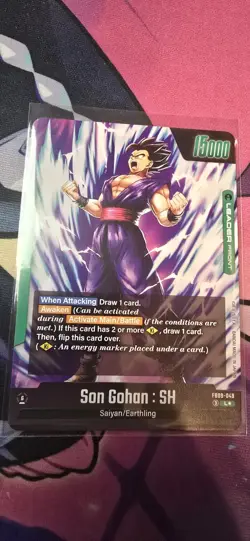 Bandai Son Gohan: SH Leader Awaken Foil FB09-049 Dragon Ball Super Card EN - Image 2