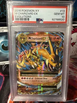 2016 Mega Charizard EX 13/106 PSA 10 Gem Mint Evolutions Pokemon Card - Image 3