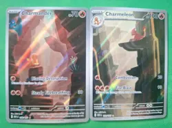 Pokemon TCG SV01 Charmander & Charmeleon Reverse Holo Card Lot (2) - Image 1