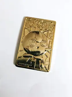 1999 Burger King Pokemon Jigglypuff Vintage 23 Karat Gold Trading Card - Image 1