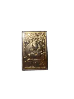 1999 Burger King Pokemon Jigglypuff Vintage 23 Karat Gold Trading Card - Image 2