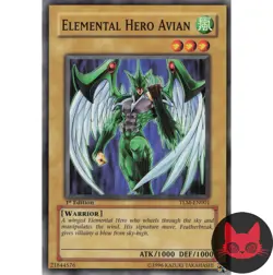 Yugioh Elemental HERO Avian TLM-EN001 Common 1st Edition NM - Image 1