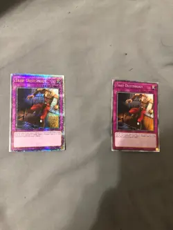 Yugioh Trap Dustshoot RA04-EN121 Quarter Century Secret Rare and Platinum 1st Ed - Image 1