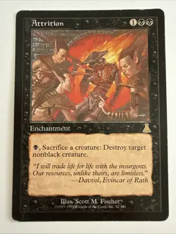 Attrition Urza's Destiny Magic The Gathering MTG Regular 52/143 1999 - Image 1