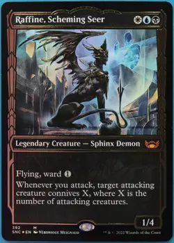 Raffine Scheming Seer (Showcase Gilded) FOIL Streets of New Capenna NM 518162 - Image 1