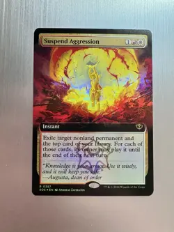 Suspend Aggression - 357 - MTG: Secrets of Strixhaven - Extended Art - FOIL - Image 1
