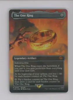 Auction #2 2023 MTG Magic The Gathering LTR EN #0451 The One Ring Scene Foil - Image 1