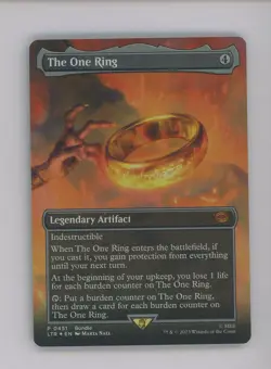 Auction #3 2023 MTG Magic The Gathering LTR EN #0451 The One Ring Scene Foil - Image 1