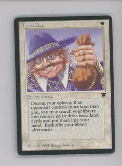 Auction #2 1994 MTG Magic The Gathering Legends Land Tax - Image 1