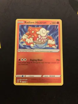Radiant Heatran 027/189 MINT -Radiant Pokemon Card- Astral Radiance (2c) - Image 1