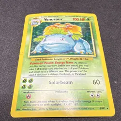 Pokemon Venusaur Base Set 15/102 Unlimited Holo Rare English WotC 1999 100 HP - Image 1