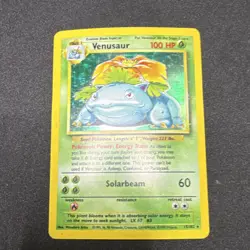 Pokemon Venusaur Base Set 15/102 Unlimited Holo Rare English WotC 1999 100 HP - Image 2