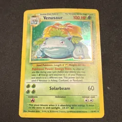 Pokemon Venusaur Base Set 15/102 Unlimited Holo Rare English WotC 1999 100 HP - Image 3