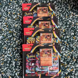 LOT OF 4 - Pokemon Chaos Rising ME04 3-Pack Blister- Sealed! In Hand Fast Ship! - Image 1