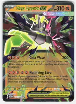 MEGA ZYGARDE EX 047/088 DOUBLE RARE PERFECT ORDER POKEMON HOLO NM/M - Image 1