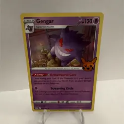 Pokemon TCG Gengar 066/196 Trick or Trade 2023 Holo Halloween Stamp - Image 1