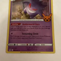 Pokemon TCG Gengar 066/196 Trick or Trade 2023 Holo Halloween Stamp - Image 5