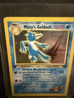Pokemon TCG Gym Challenge Misty's Golduck 12/132 Holo Rare 1st Edition English - Image 2