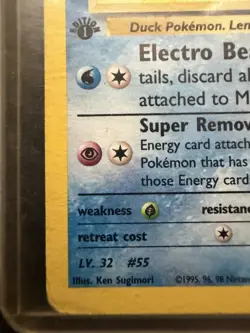 Pokemon TCG Gym Challenge Misty's Golduck 12/132 Holo Rare 1st Edition English - Image 3