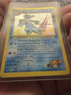 Pokemon TCG Gym Challenge Misty's Golduck 12/132 Holo Rare 1st Edition English - Image 4