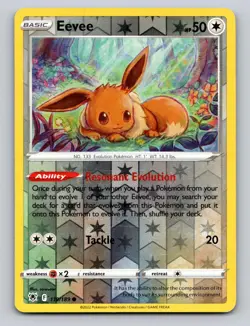 Eevee 119/189 Common Astral Radiance Pokemon Reverse Holo LP - Image 1