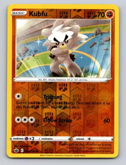 Kubfu 093/198 Common Chilling Reign Pokemon Reverse Holo LP - Image 1