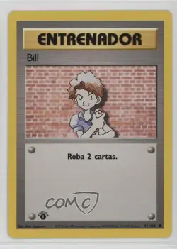 Bill Spanish 1st Ed. Pokemon Base Set #91 1999 - Image 1