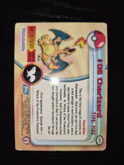 topps Pokemon TV Animation Edition Series 1 Non Holo #06 Charizard #6 - Image 2