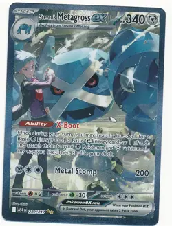 2026 POKEMON ASC EN SPECIAL ILLUSTRATION RARE SIR STEVEN'S METAGROSS EX #289 - Image 1