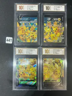 Pokemon TCG S-Chinese Pikachu V-UNION S-P 109-112 Holo （4pcs set ）Grade 10 - Image 1