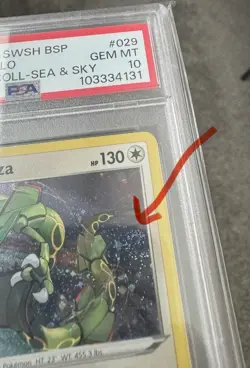 Rayquaza SWSH029 Cosmos Holo - Pokemon Black Star Promo - PSA 10 w/ SWIRL🌀 - Image 3