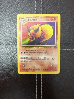 Pokemon TCG - Flareon - 19/64 - Jungle - HP Unlimited Rare (1999) - Image 1