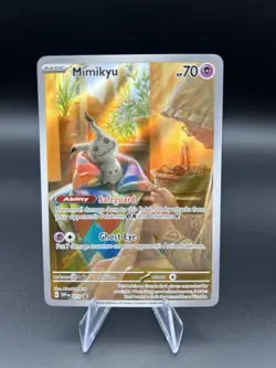 Pokemon Mimikyu 075 SV Scarlet & Violet Promo Holo EN Basic 70 HP Paldean Fates - Image 1