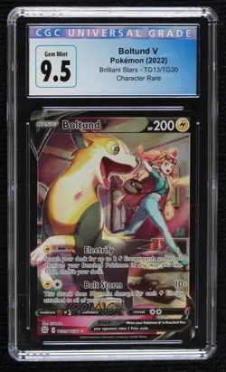 Full Art Boltund V Pokemon Sword Shield Brilliant Stars Trainer Gallery CGC 9.5 - Image 1