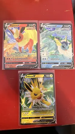 Pokemon TCG Jolteon, Flareon And Vaporeon V Sword & Shield SWSH151 Promo Promo - Image 1