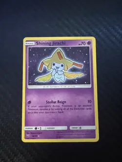 ** Shining Jirachi 42/73 Sun & Moon Shining Legends NM Pokemon - Image 1