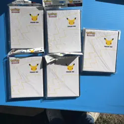 5-Pokemon TCG 25th Anniversary 1st Partner Collector Jumbo Binder Pikachu Jumbo - Image 1