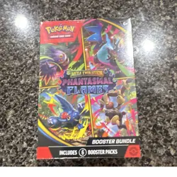Pokemon TCG Mega Evolution: Phantasmal Flames Booster Bundle Box 6 Packs - Image 1